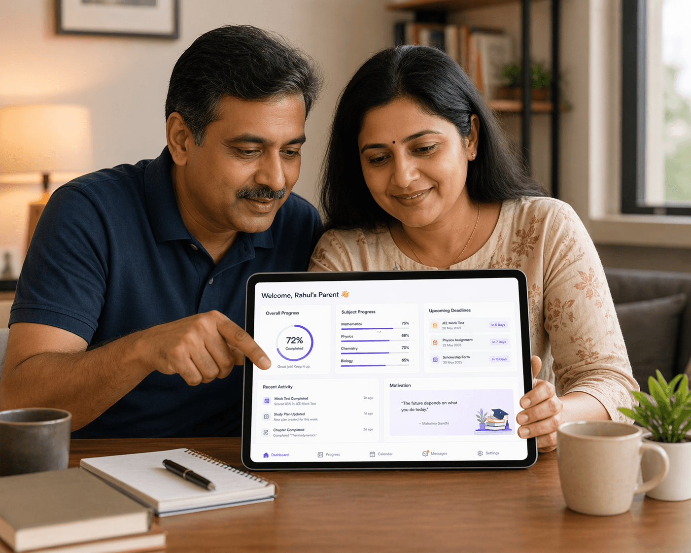 Parent progress visual